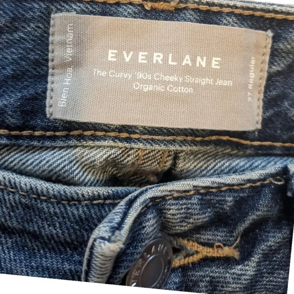 NWT Everlane The Curvy 90s Cheeky‎ Straight Leg Jean size 27